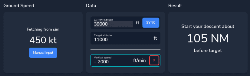 flyPad Performance TOD Calculator